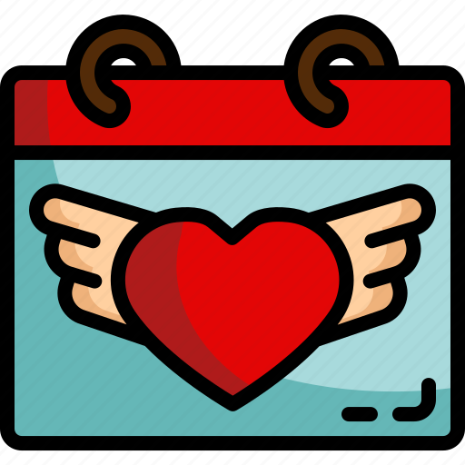 Valentines, time, date, wedding, romantic, schedule, organization icon - Download on Iconfinder