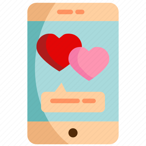 Smartphone, love, romance, chat, box, like, communications icon - Download on Iconfinder