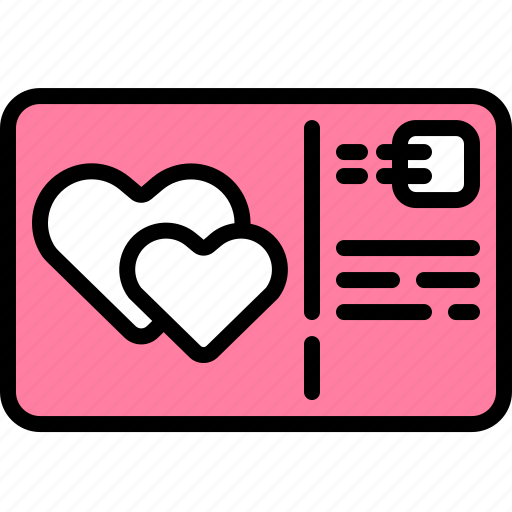 Postcard, romantic, love, romance, valentines, loving, lover icon - Download on Iconfinder