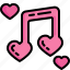 musical, note, hearts, love, music, romance, multimedia, romantic, valentines 