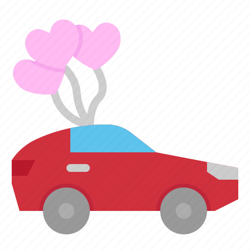 Car, wedding, love, transport, heart, romantic icon - Download on Iconfinder
