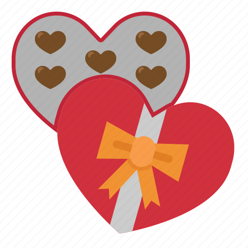 Chocolate, valentine, love, dessert, heart, romantic icon - Download on Iconfinder