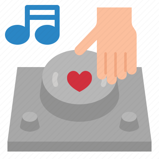 Music, heart, love, dj, wedding, song icon - Download on Iconfinder