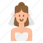 woman, dress, avatar, wedding, love, bride 