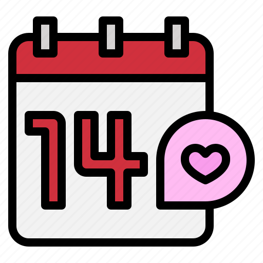 Calendar, valentine, love, heart, date, day icon - Download on Iconfinder