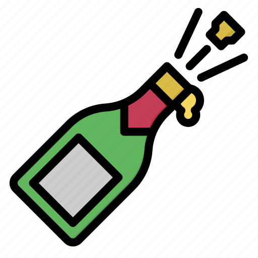 Champange, alcohol, drink, glass, beverage, bottle icon - Download on Iconfinder