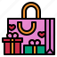 gift, bag, box, heart, love, wedding 