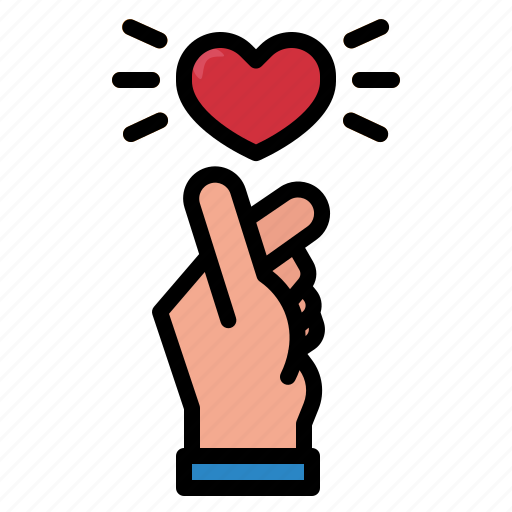 Heart, love, hand, sign, mini, gesture icon - Download on Iconfinder