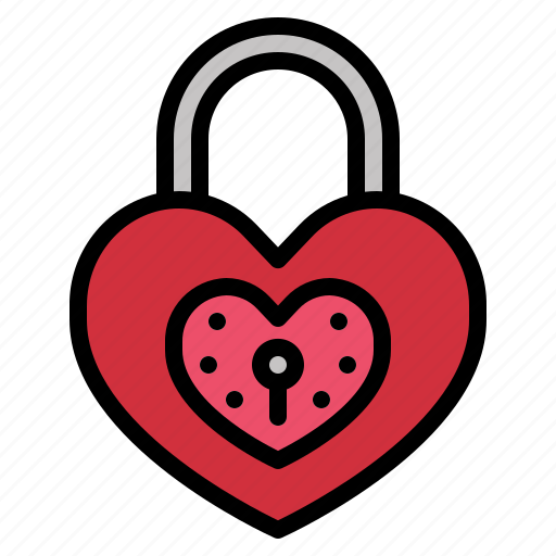 Lock, heart, love, wedding, valentine, romantic icon - Download on Iconfinder