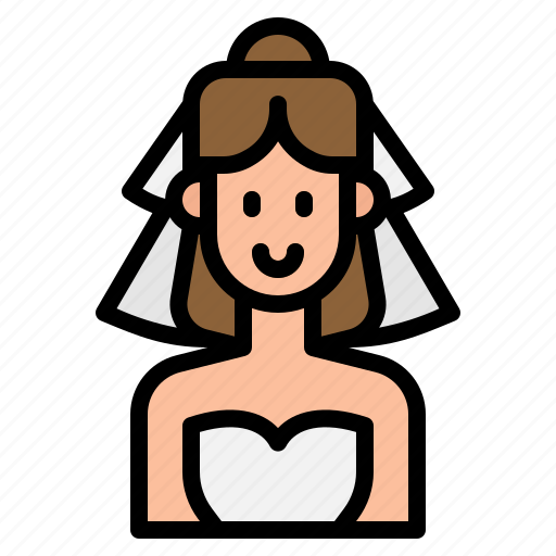 Woman, dress, avatar, wedding, love, bride icon - Download on Iconfinder