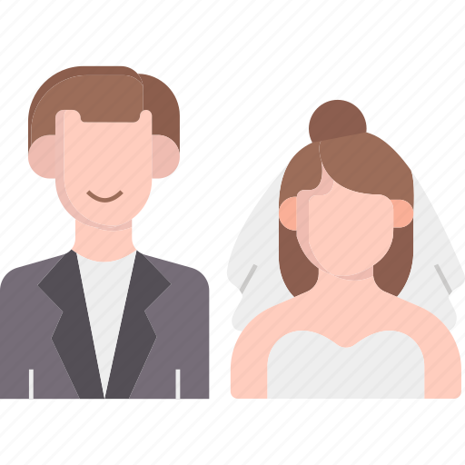 Wedding couple, love, wedding, marriage, bride, groom, romantic couple icon - Download on Iconfinder