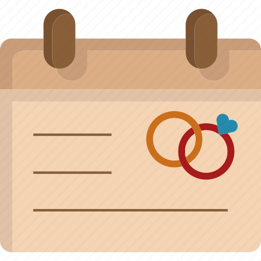 Wedding day, calendar, love, date, wedding, schedule, event icon - Download on Iconfinder
