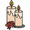 candle, light, decoration, celebration, lamp, background, festival, party, flame