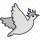 dove, bird, pigeon, fly, animal, peace, love, sparrow, love bird