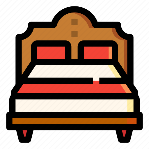 Bed, bedroom, double, furniture, rest, wedding icon - Download on Iconfinder