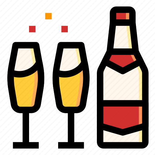 Alcohol, bottle, champagne, drink, wedding icon - Download on Iconfinder