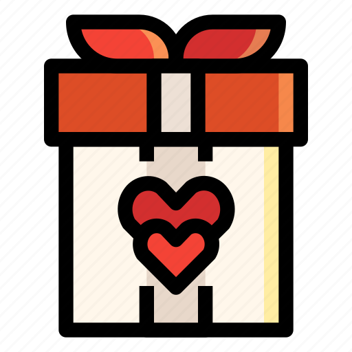 Box, gift, heart, love, present, valentines, wedding icon - Download on Iconfinder