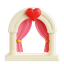 wedding, arch, love, couple, romance, bride, groom, bridesmaid, groomsmen 