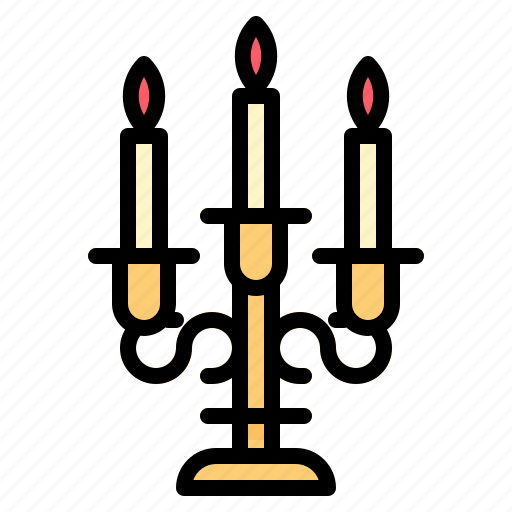 Candlestick, decorret, dinner, light, romantic icon - Download on Iconfinder