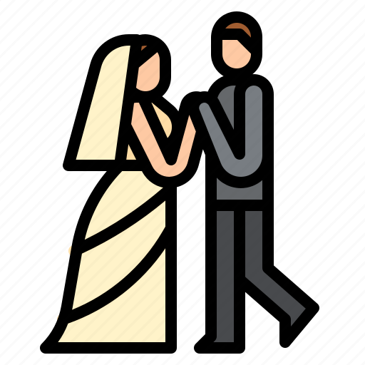 Bride, dancing, groom, wedding icon - Download on Iconfinder