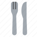 food, fork, knife, utensils