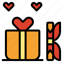 box, gift, love, present, surprise, valentine