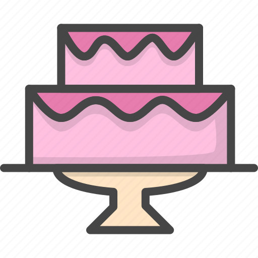 Cake, colored, holidays, wedding icon - Download on Iconfinder