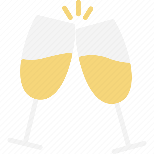 Champagne, glasses, holidays, wedding icon - Download on Iconfinder