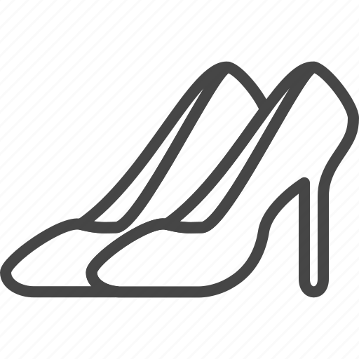 Heels, holidays, line, outline, shoes, wedding, women icon - Download on Iconfinder
