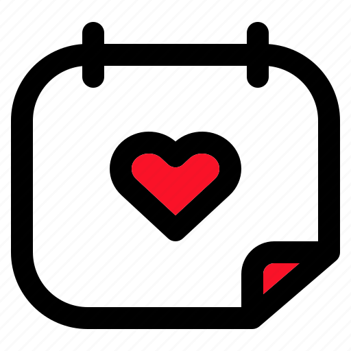 Calendar, love, schedule, heart, date icon - Download on Iconfinder