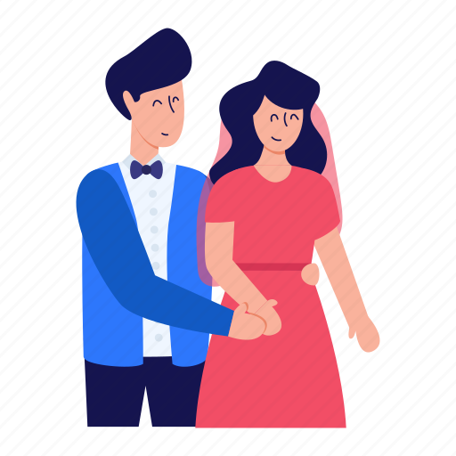 Life partners, couple, spouse, persons, husband wife illustration - Download on Iconfinder