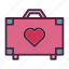 heart, love, romance, suitcase of love, valentine, valentines day, wedding 