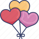 balloon, decor, decoration, heart, romance, romantic, wedding