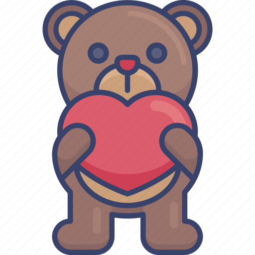 Bear, heart, romance, romantic, toy, valentine icon - Download on Iconfinder