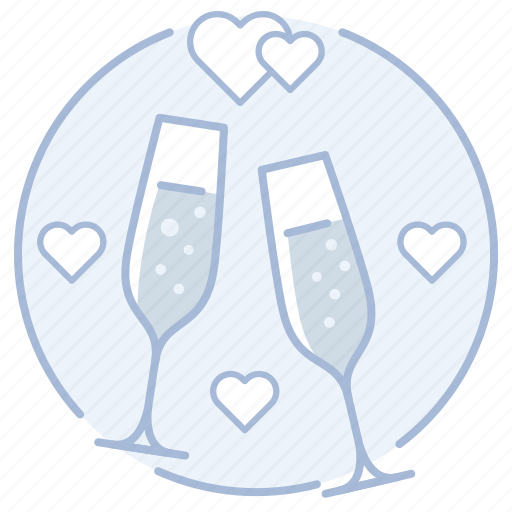 Champagne, glasses, toast, wedding icon - Download on Iconfinder