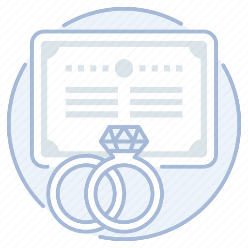 License, marriage, rings, wedding icon - Download on Iconfinder