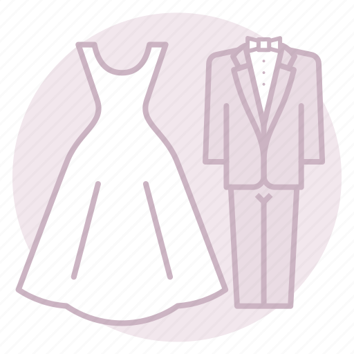 Bride, couple, gown, groom, marriage, tuxedo, wedding icon - Download on Iconfinder