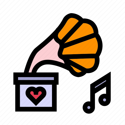 Gramaphone, love, married, romance, wedding icon - Download on Iconfinder