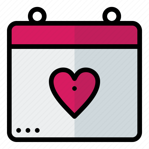 Agenda, calendar, celebrate, engagement, love, marriage, wedding icon - Download on Iconfinder