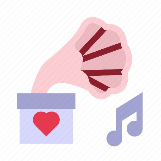 Gramaphone, love, married, romance, wedding icon - Download on Iconfinder