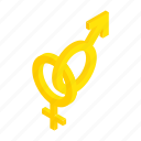 arrow, female, isometric, male, sex, sexual, signs