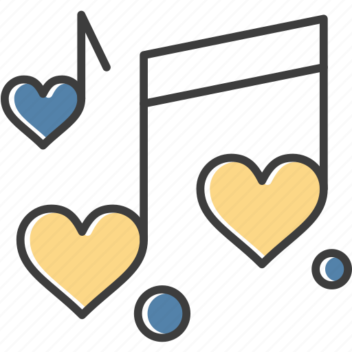 Heart, love, music, wedding icon - Download on Iconfinder