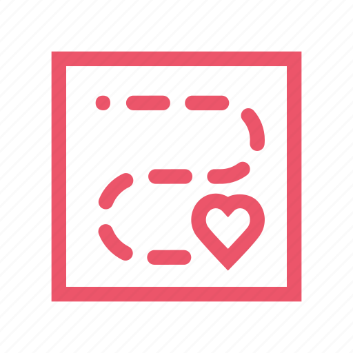 Heart, like, love, maps, romance, valentine, wedding icon - Download on Iconfinder