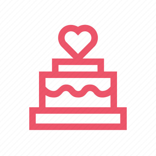 Cake, heart, like, love, romance, valentine, wedding icon - Download on Iconfinder