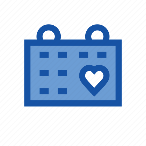 Callender, heart, like, love, romance, valentine, wedding icon - Download on Iconfinder