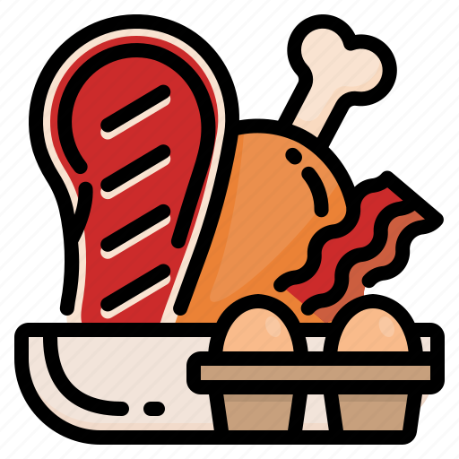 Meat, protein, keto, diet, ketogenic, beef, poultry icon - Download on Iconfinder