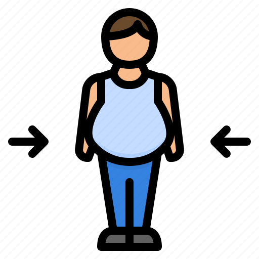 Obesity, belly, fat, weight, loss, healthy, unhealthy icon - Download on Iconfinder
