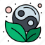 leaf, symbol, yang, yin 