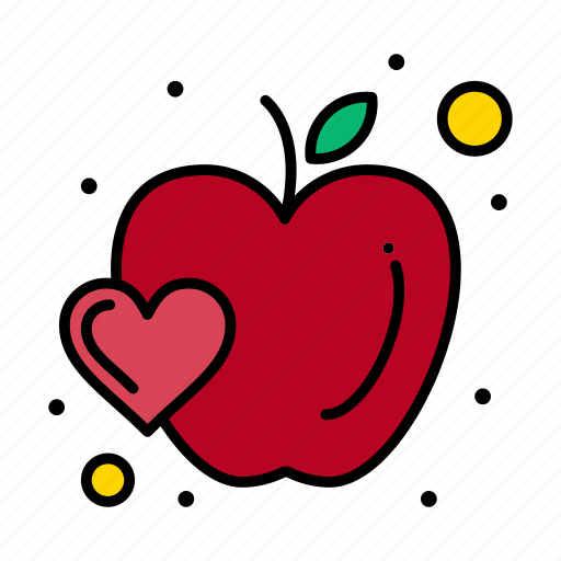 Apple, food, fruit, heart icon - Download on Iconfinder