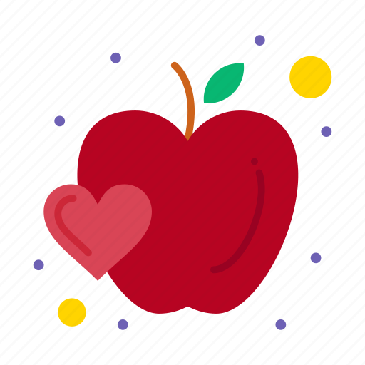 Apple, food, fruit, heart icon - Download on Iconfinder